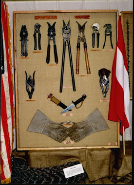 Display of Military Wire Cutters
