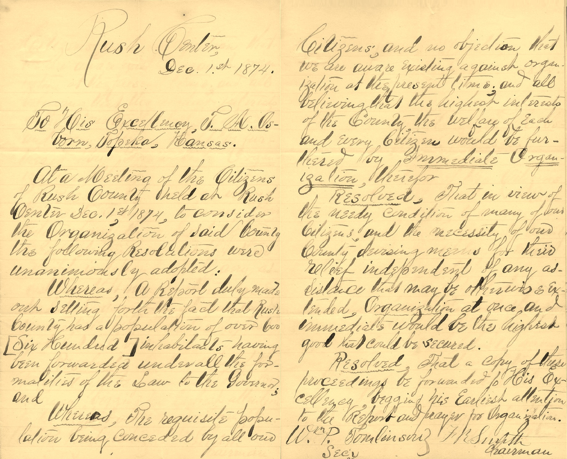1874 County Resolution